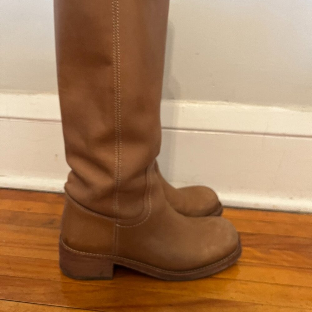 Steve Madden Riggs Banana Leather Size 7 Tall Boot